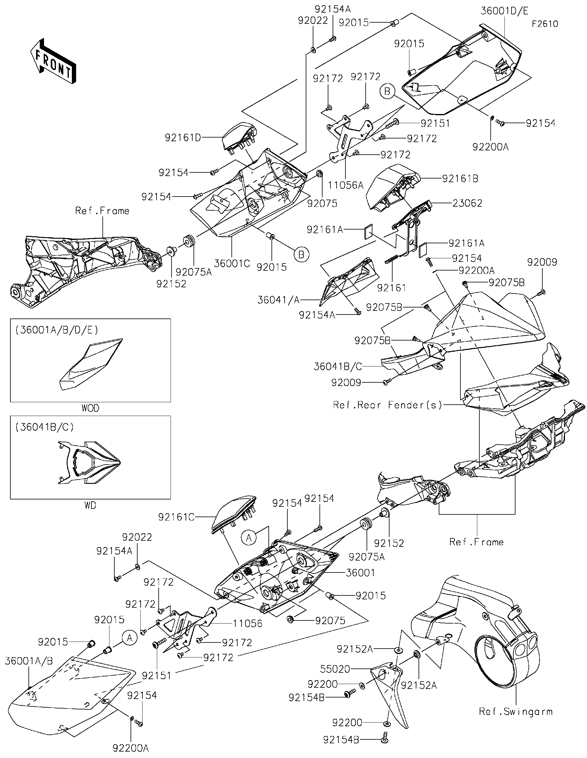 2024 Kawasaki NINJA H2® CARBON ABS (ZX1002JRANL) Side Covers