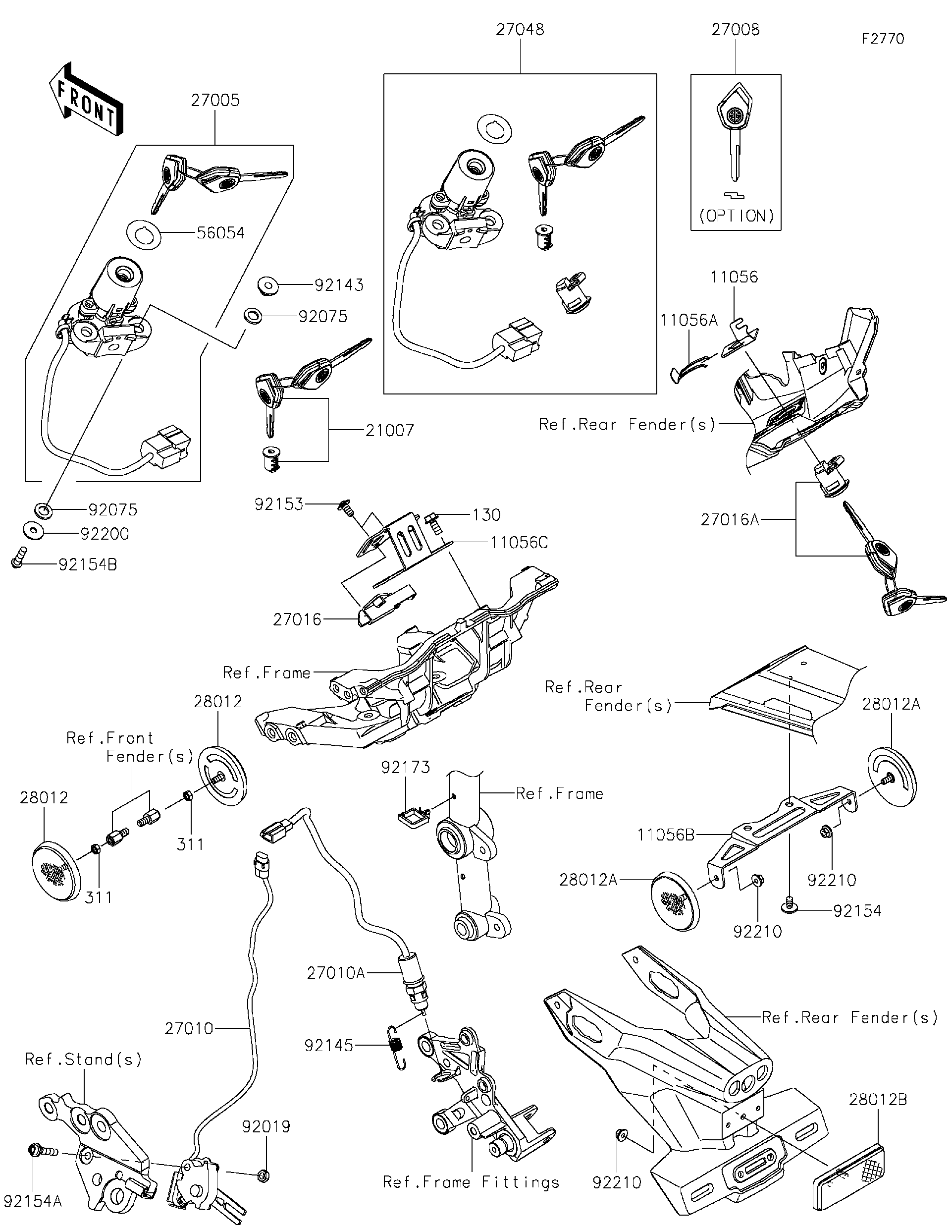 Nickページ Kawasaki Motorcycle 2014 OEM Parts Diagram for CLUTCH