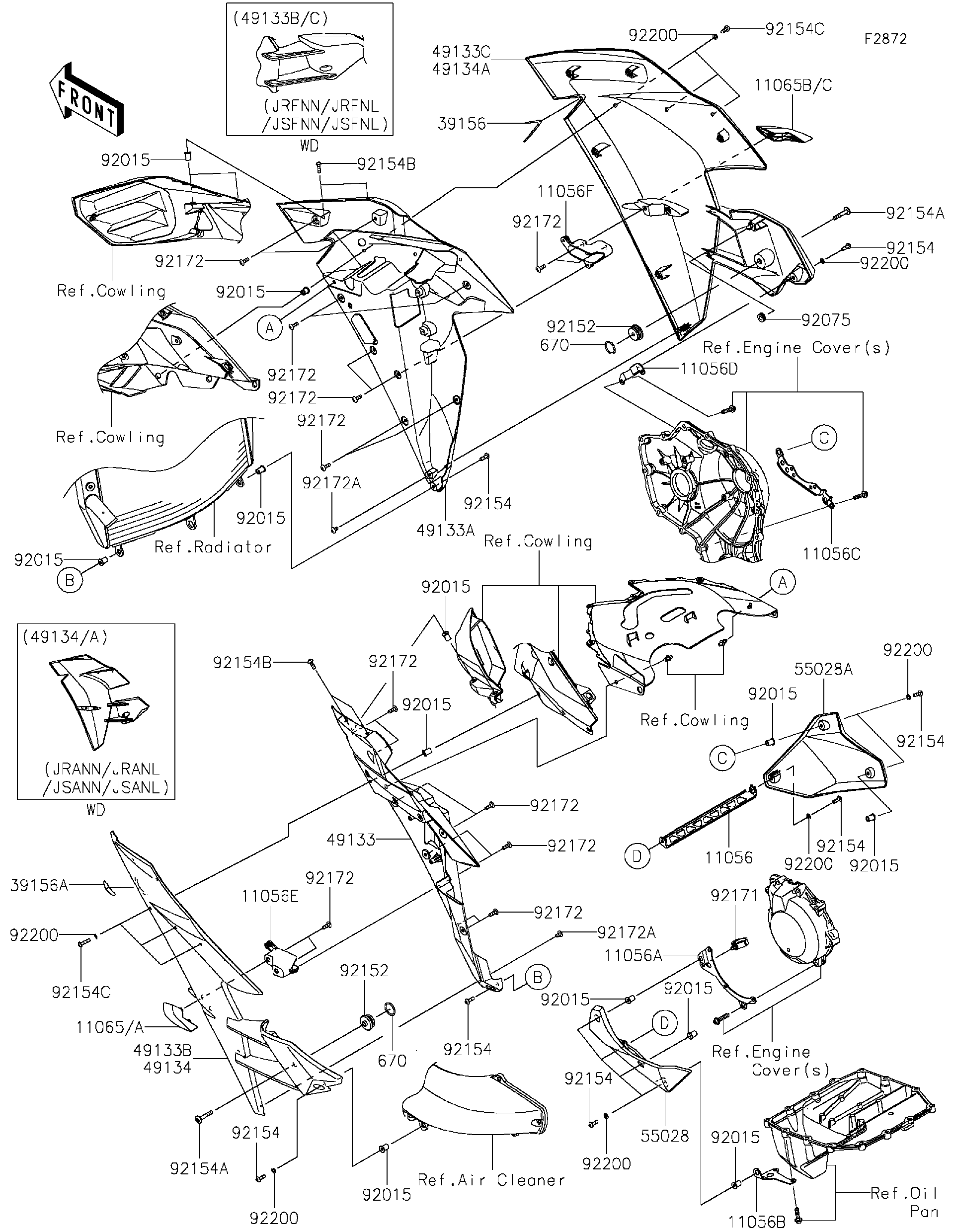 2024 Kawasaki Motorcycles Parts-Finder Diagrams | South MS
