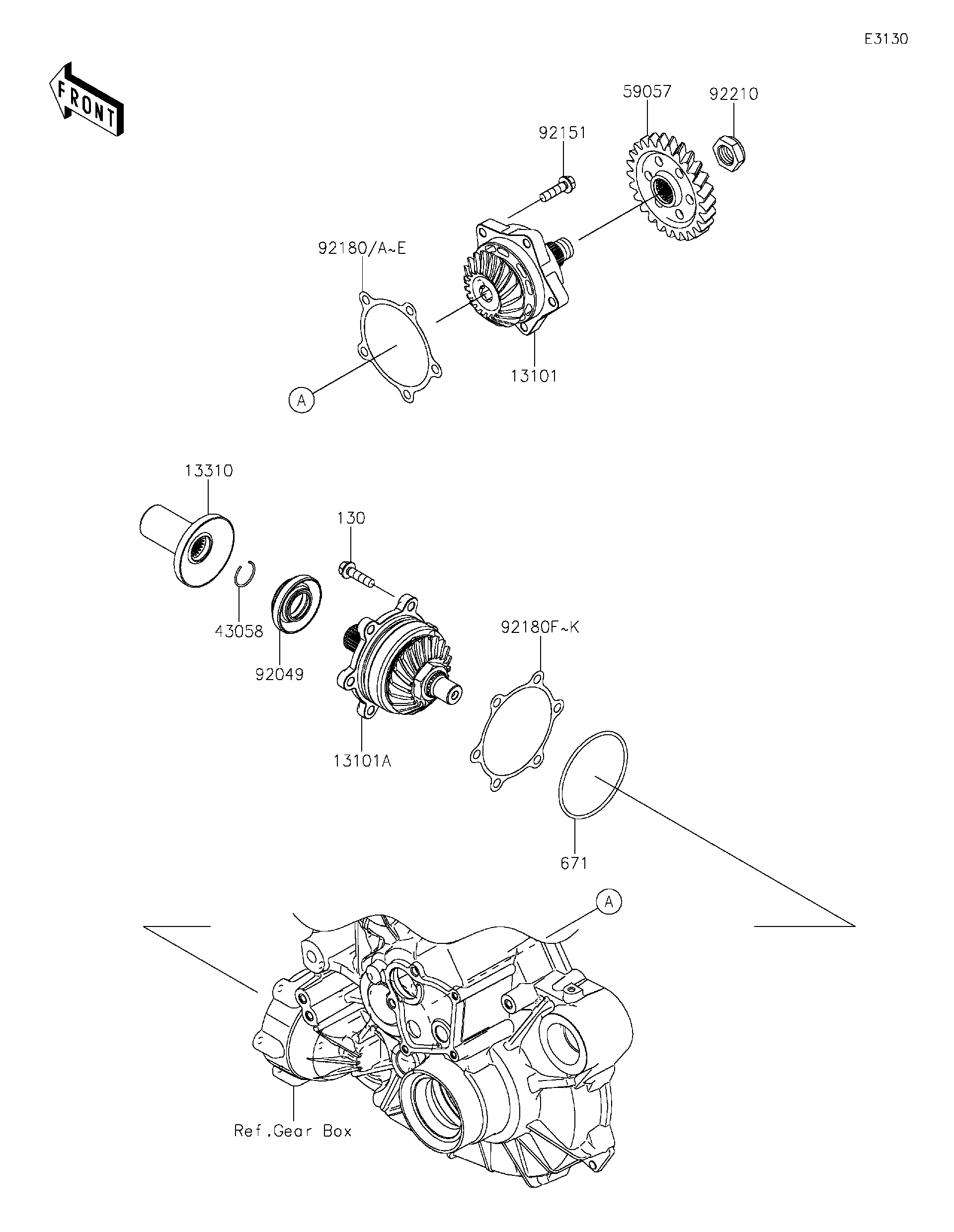 2024 Kawasaki Utility Vehicles Parts-Finder Diagrams | Texas