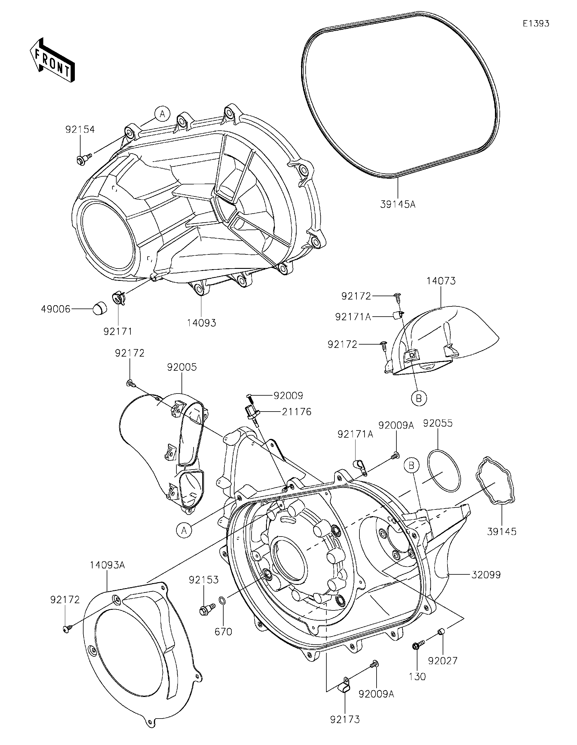 2025 Kawasaki Ridge Limited (KWF1000ESFNL) Converter Cover