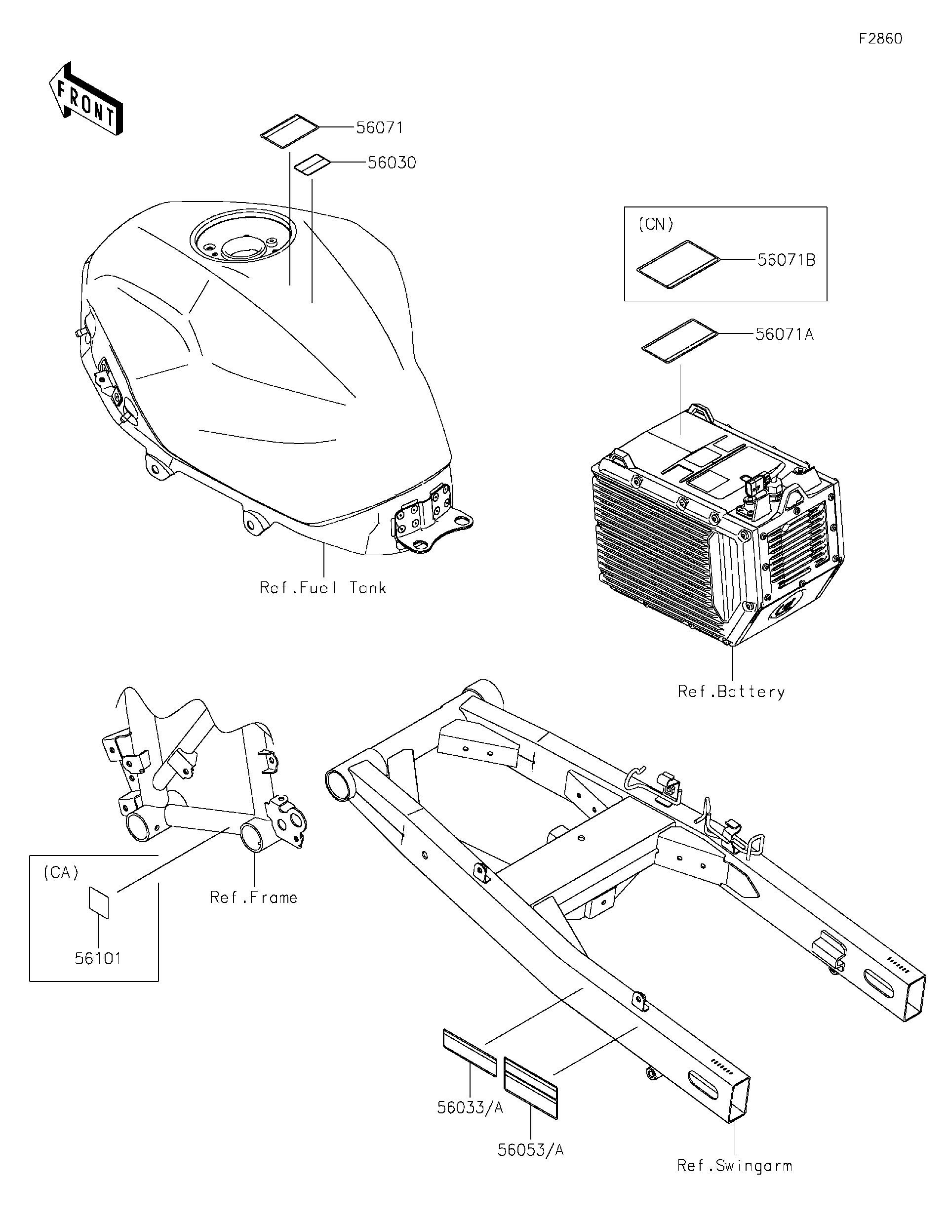 2024 Kawasaki Ninja® 7 Hybrid (CX500ARFNN) Labels