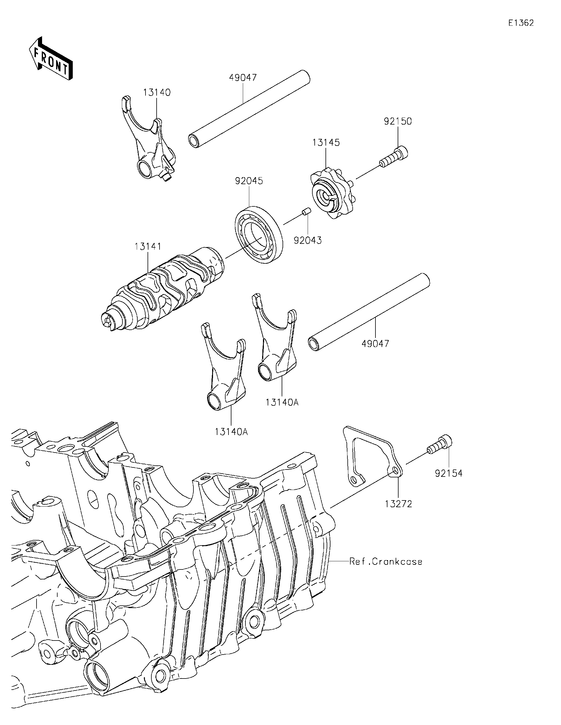 2026 Kawasaki Motorcycles Parts-Finder Diagrams | Brushy Mountain