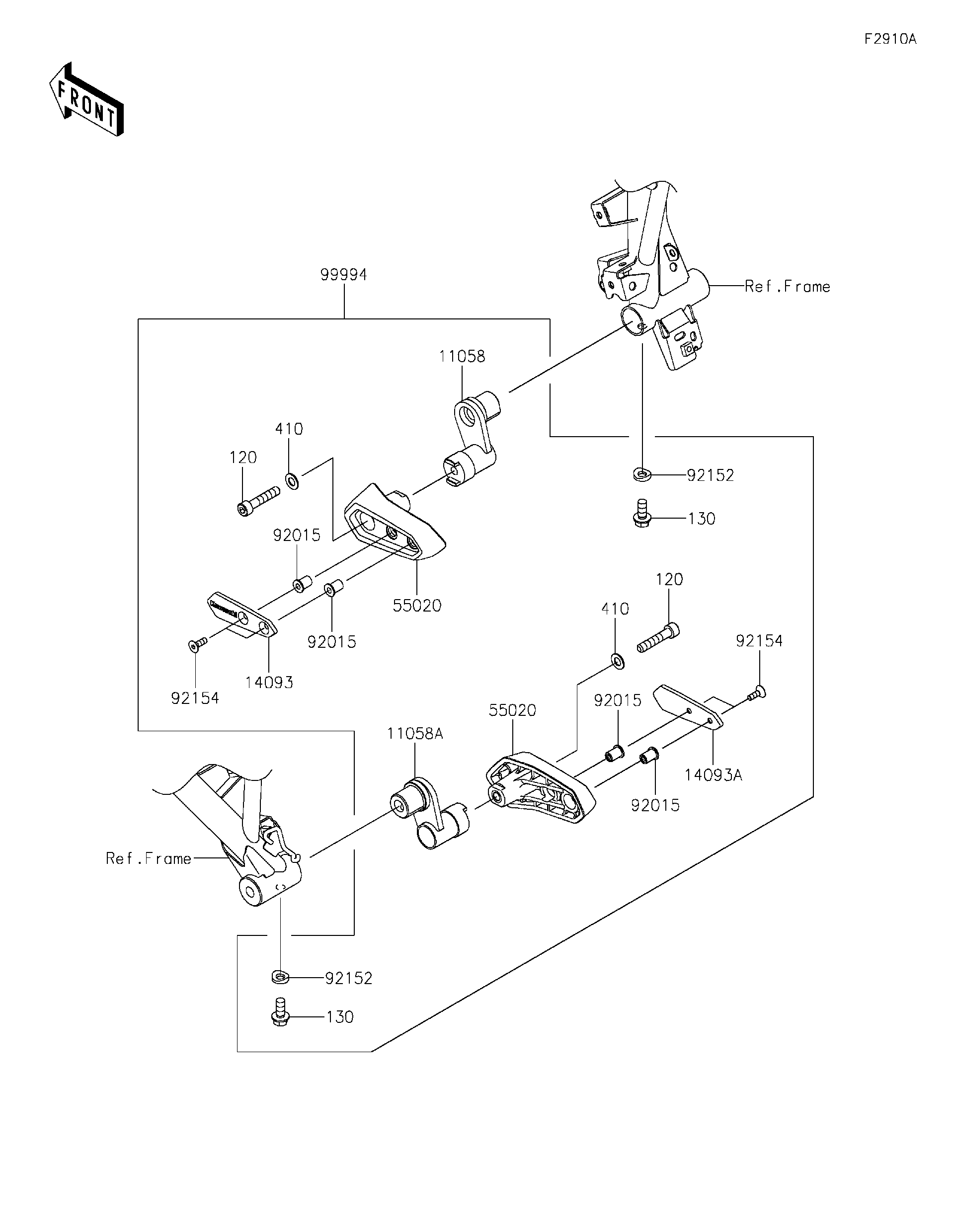 2026 Kawasaki Motorcycles Parts-Finder Diagrams | Brushy Mountain