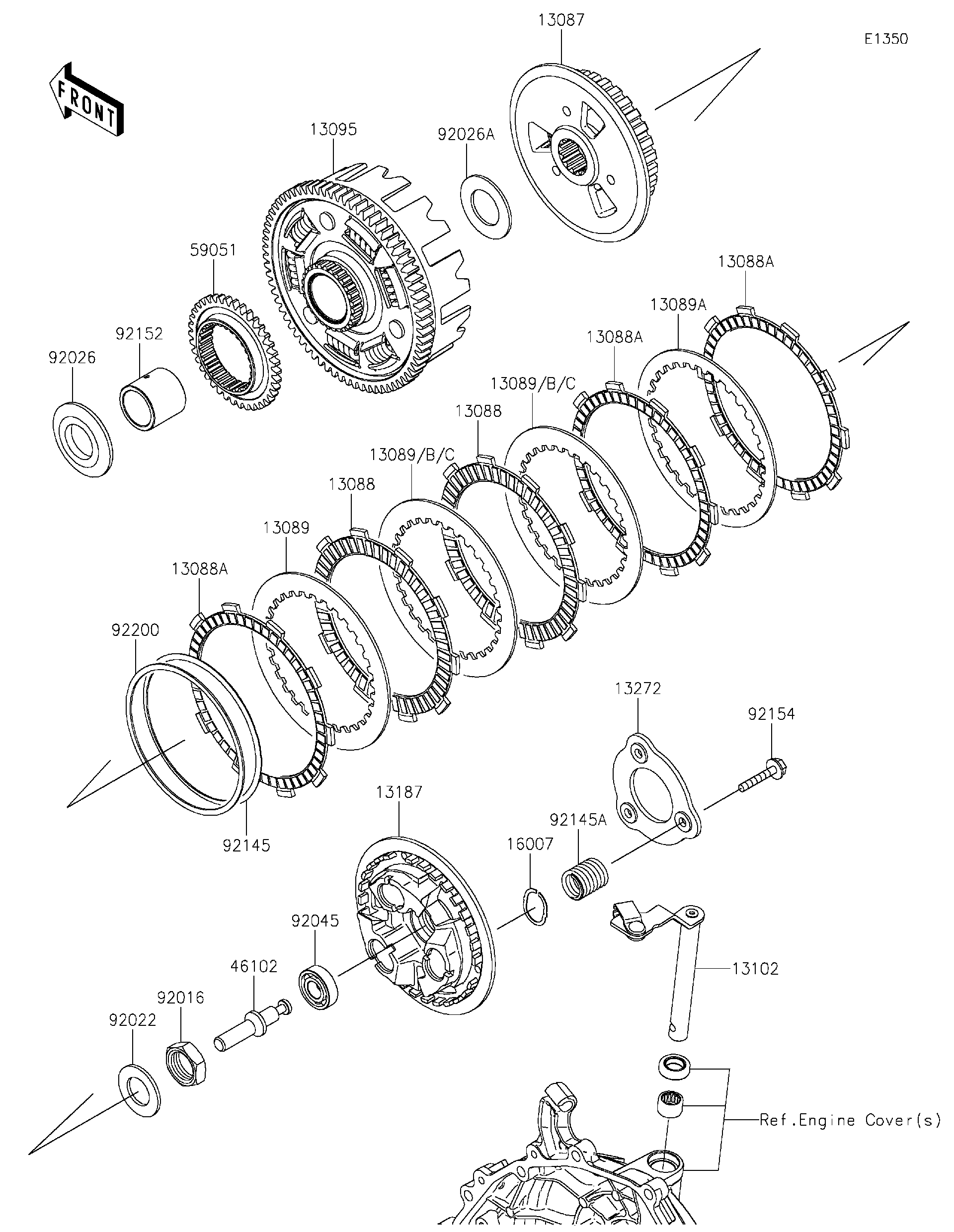 suzuki2951shjgeruページ Kawasaki Motorcycle 1999 OEM Parts Diagram for Starter Motor