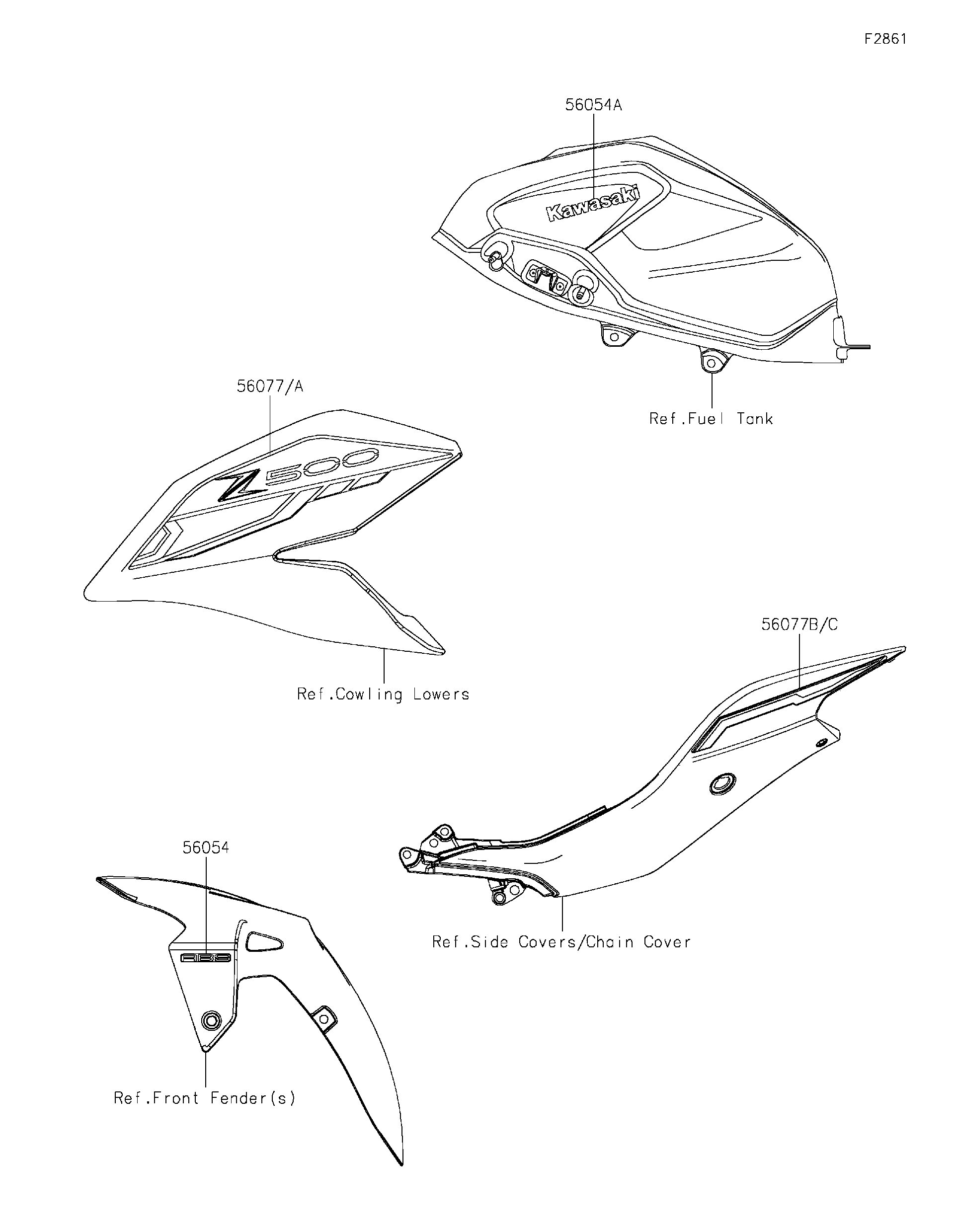 2025 Kawasaki Motorcycles Parts-Finder Diagrams | Cities