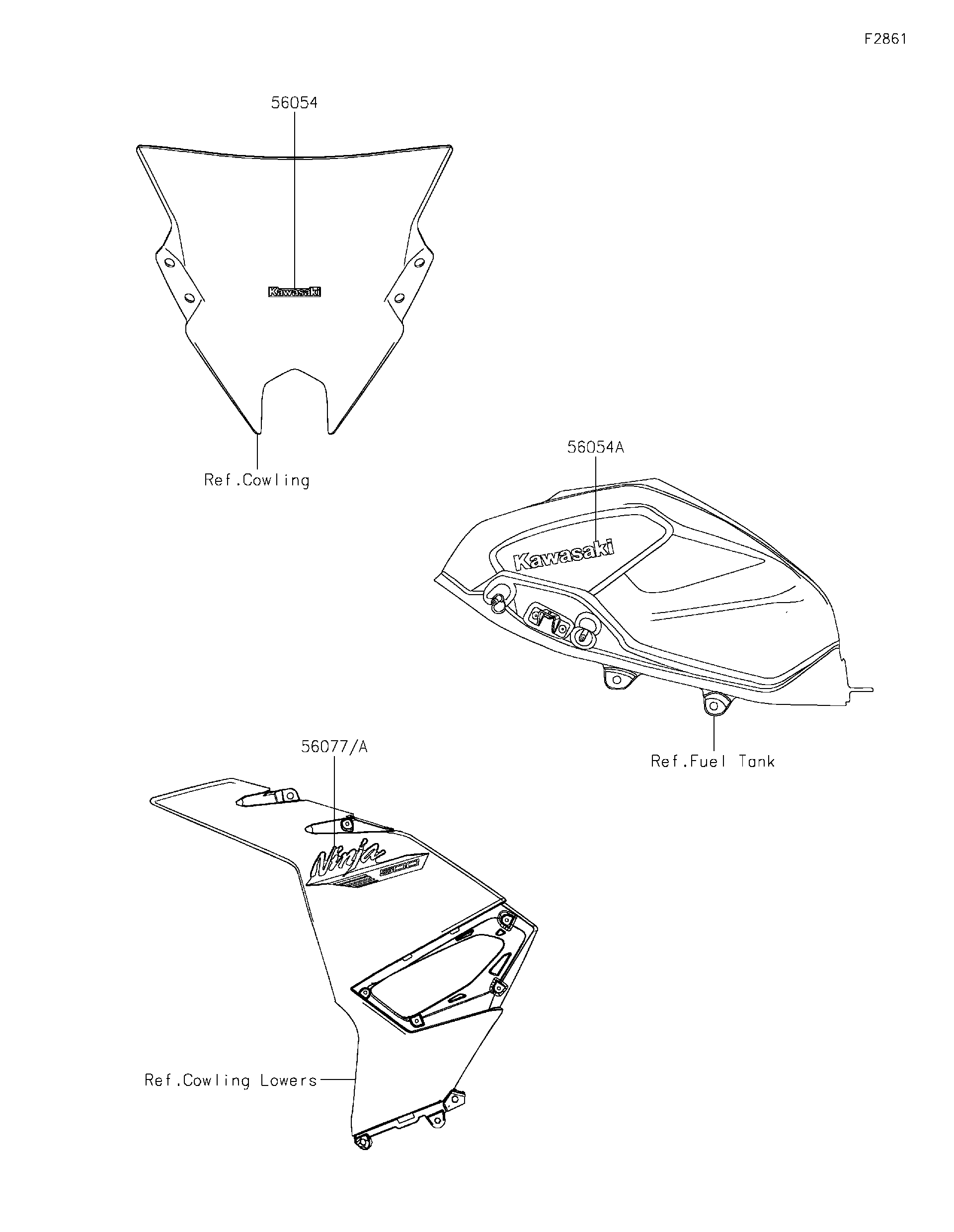 2024 Kawasaki Motorcycles Parts-Finder Diagrams | Brushy Mountain