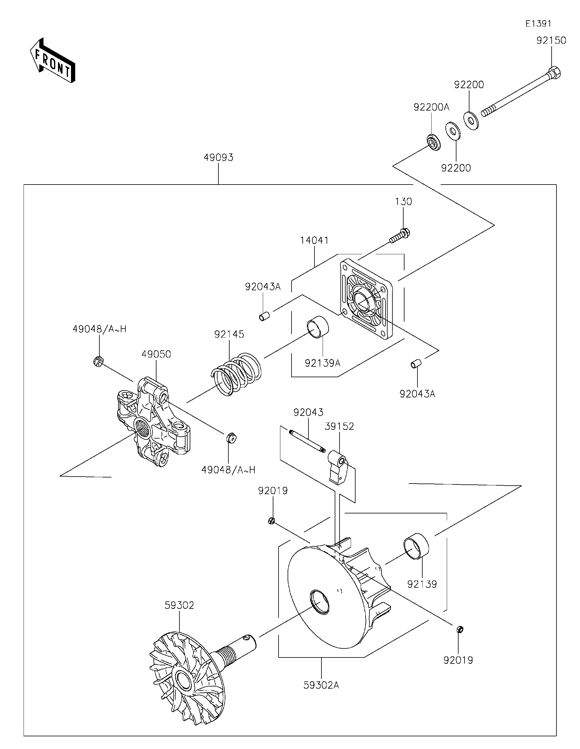 2024 Kawasaki Utility Vehicles Parts-Finder Diagrams | B&B