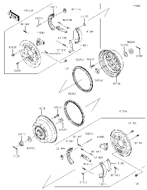 Rear Hubs/Brakes