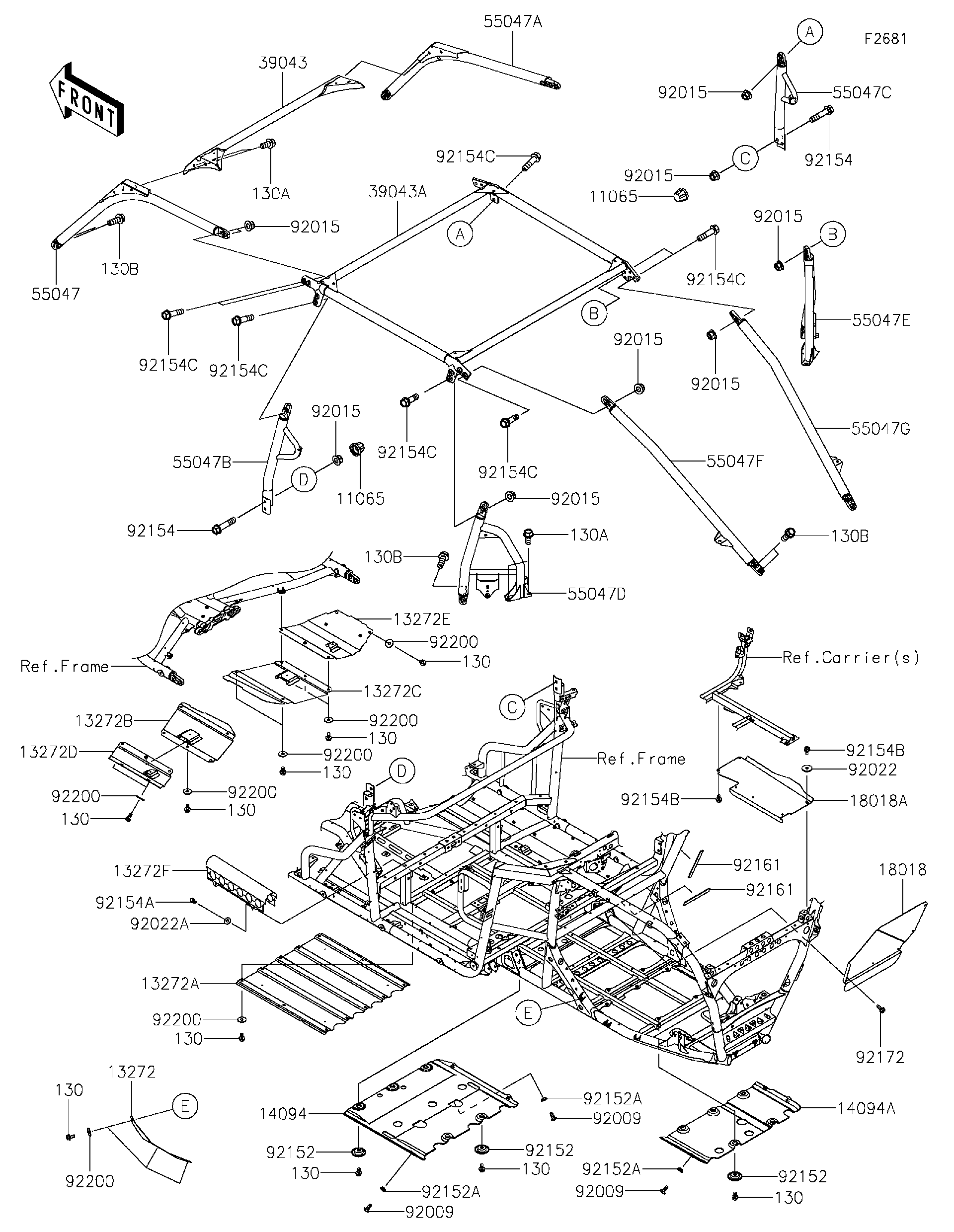 2025 Kawasaki Utility Vehicles Parts-Finder Diagrams | Smitty's
