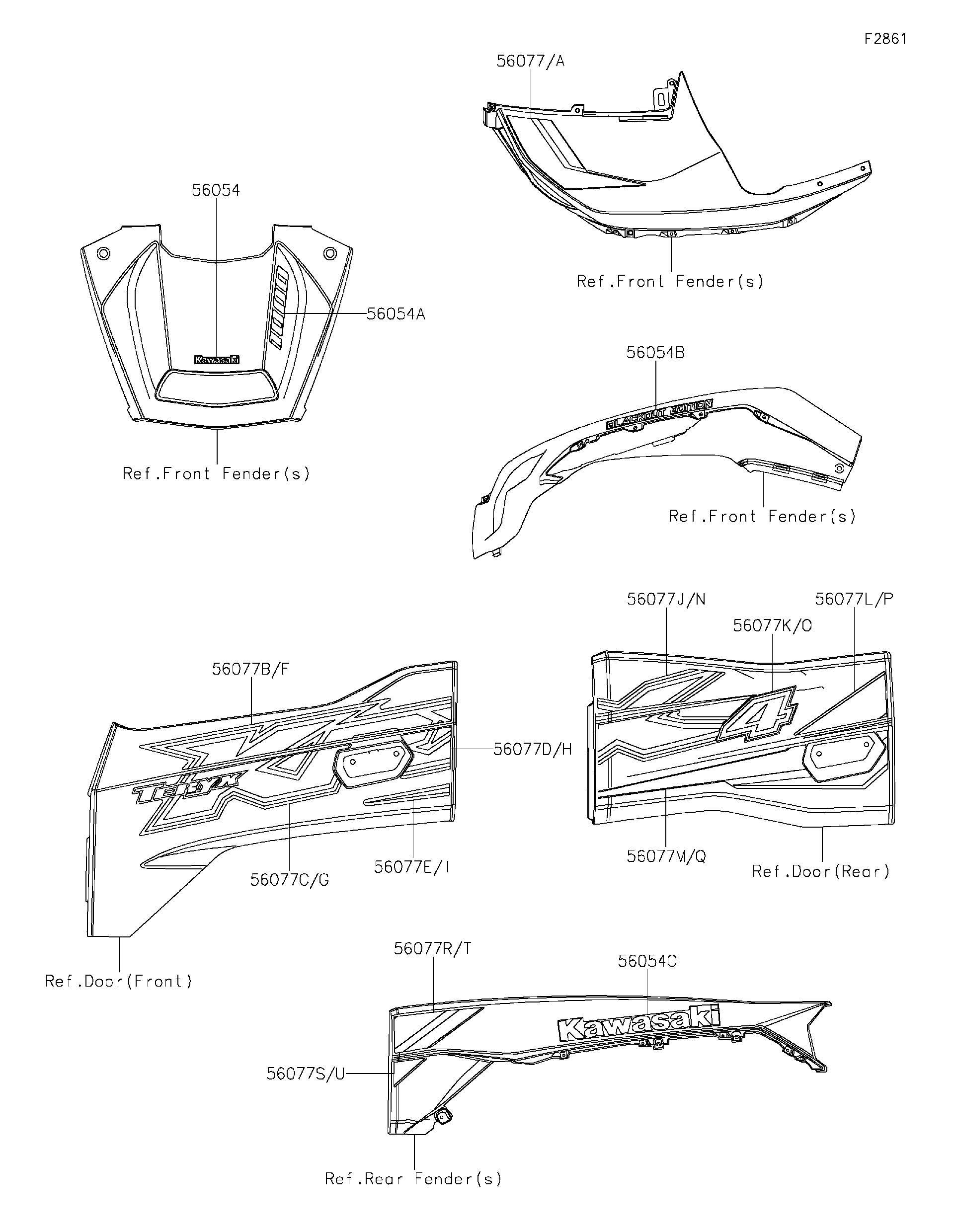2025 Kawasaki Utility Vehicles Parts-Finder Diagrams | Battle