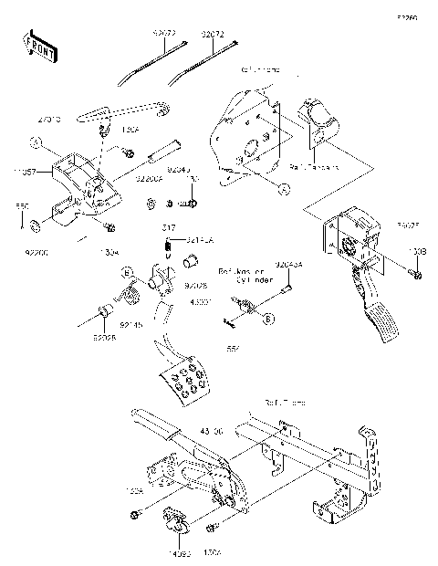 Brake Pedal/Throttle Lever