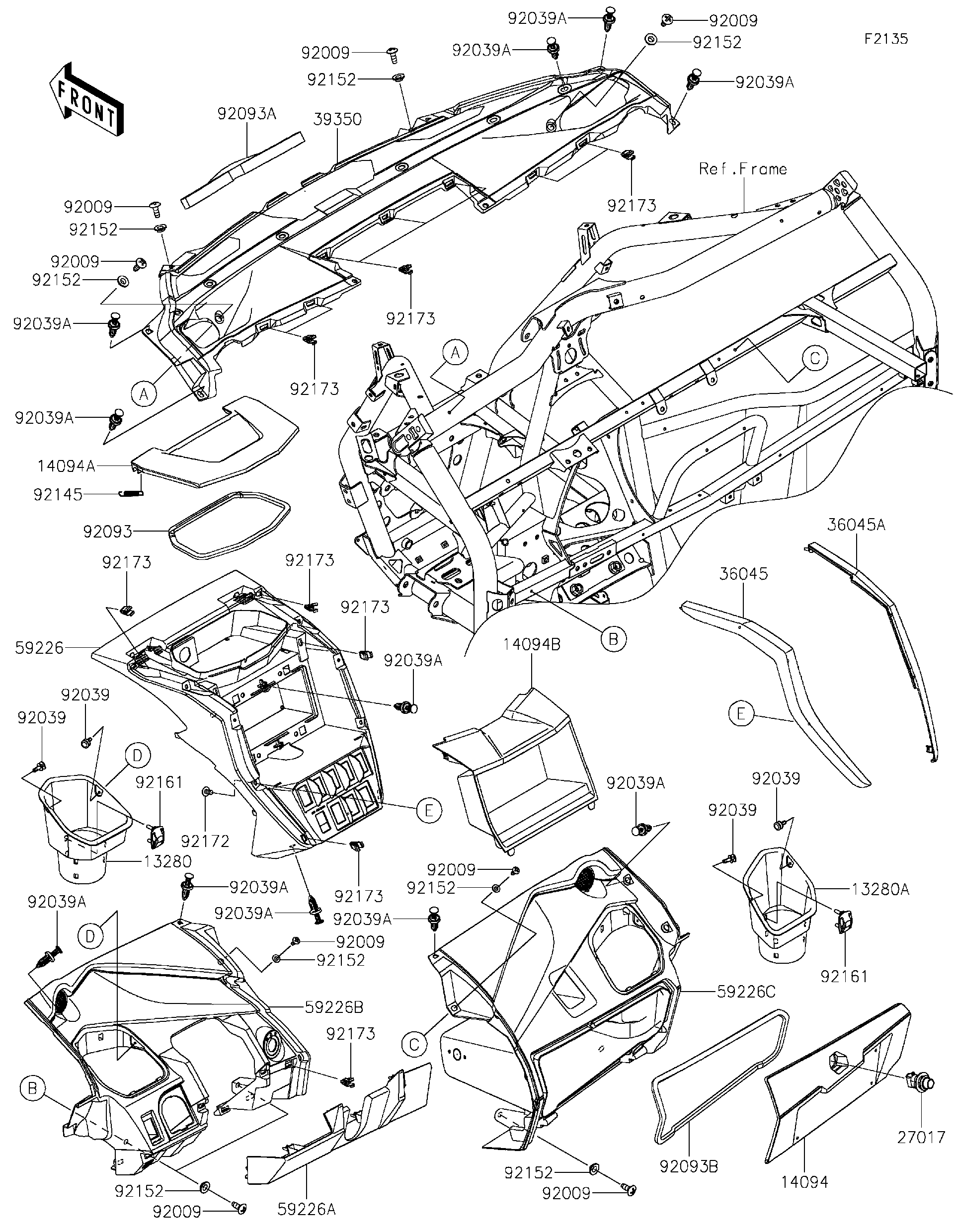 2026 Kawasaki Utility Vehicles Parts-Finder Diagrams | Team