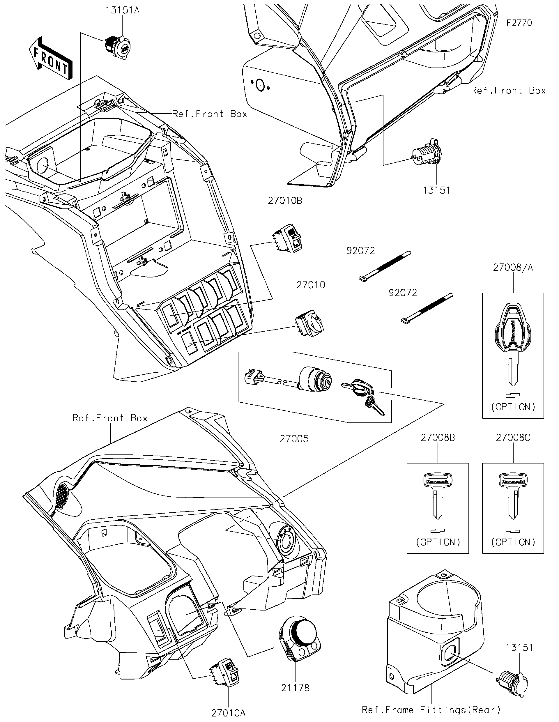 2026 Kawasaki Utility Vehicles Parts-Finder Diagrams | Team