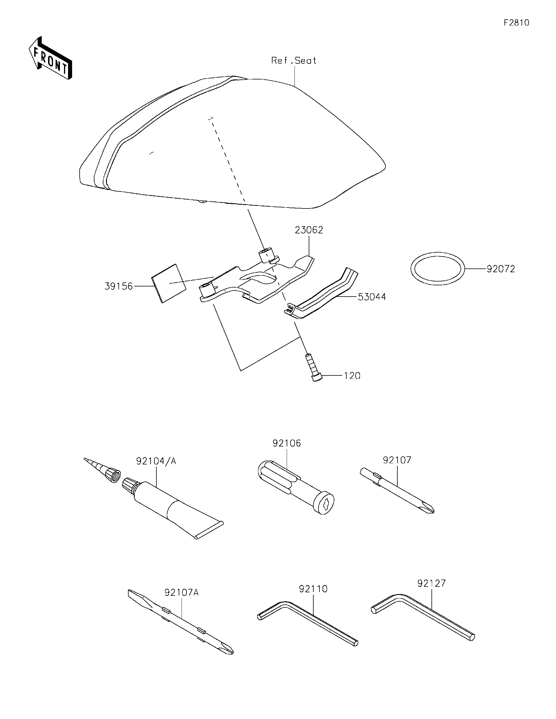 2026 Kawasaki Ninja ZX-6R ABS (ZX636JTFAN) Owner's Tools
