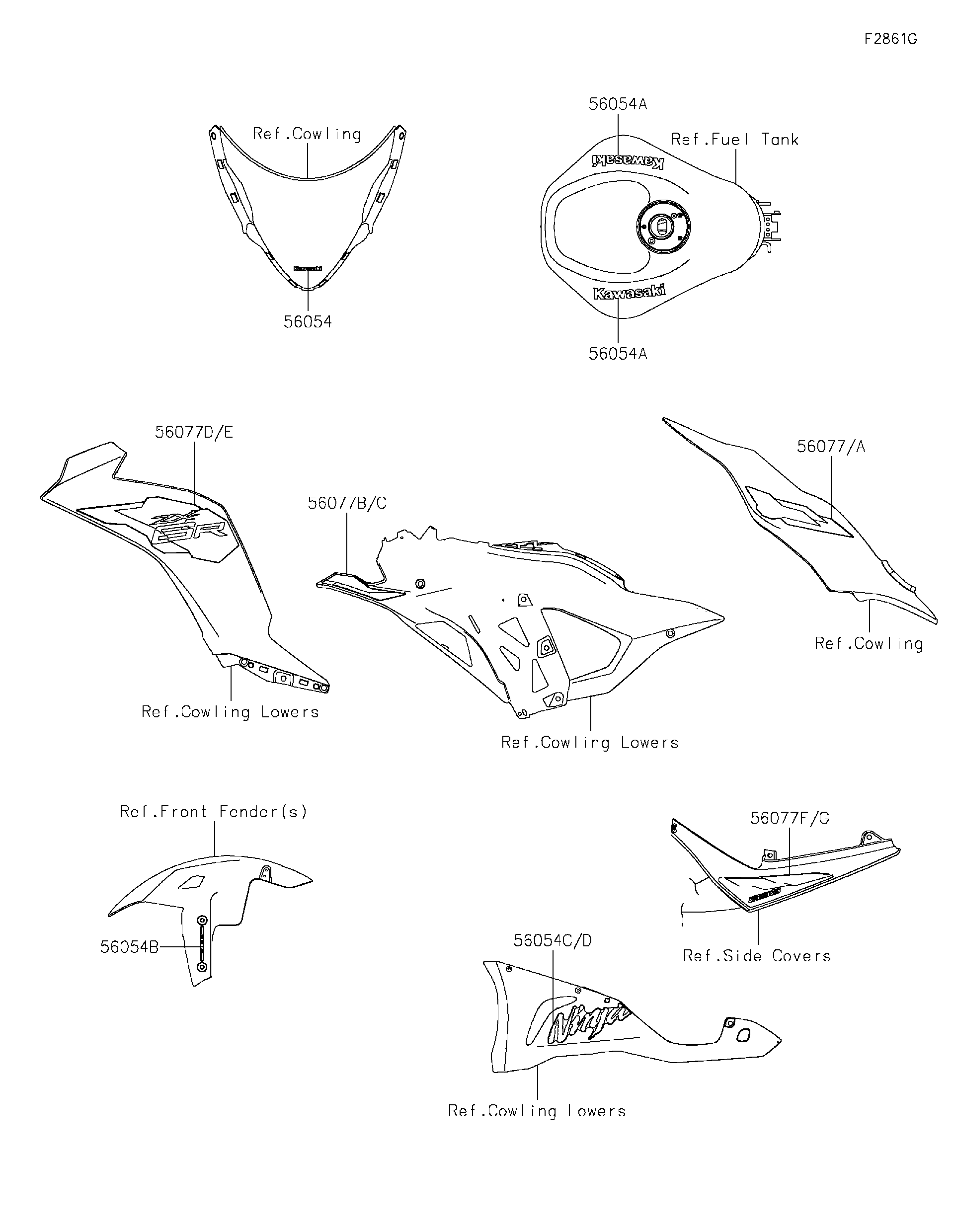 Shop OEM 2027 Kawasaki Motorcycles Powersports Parts Online | Apex
