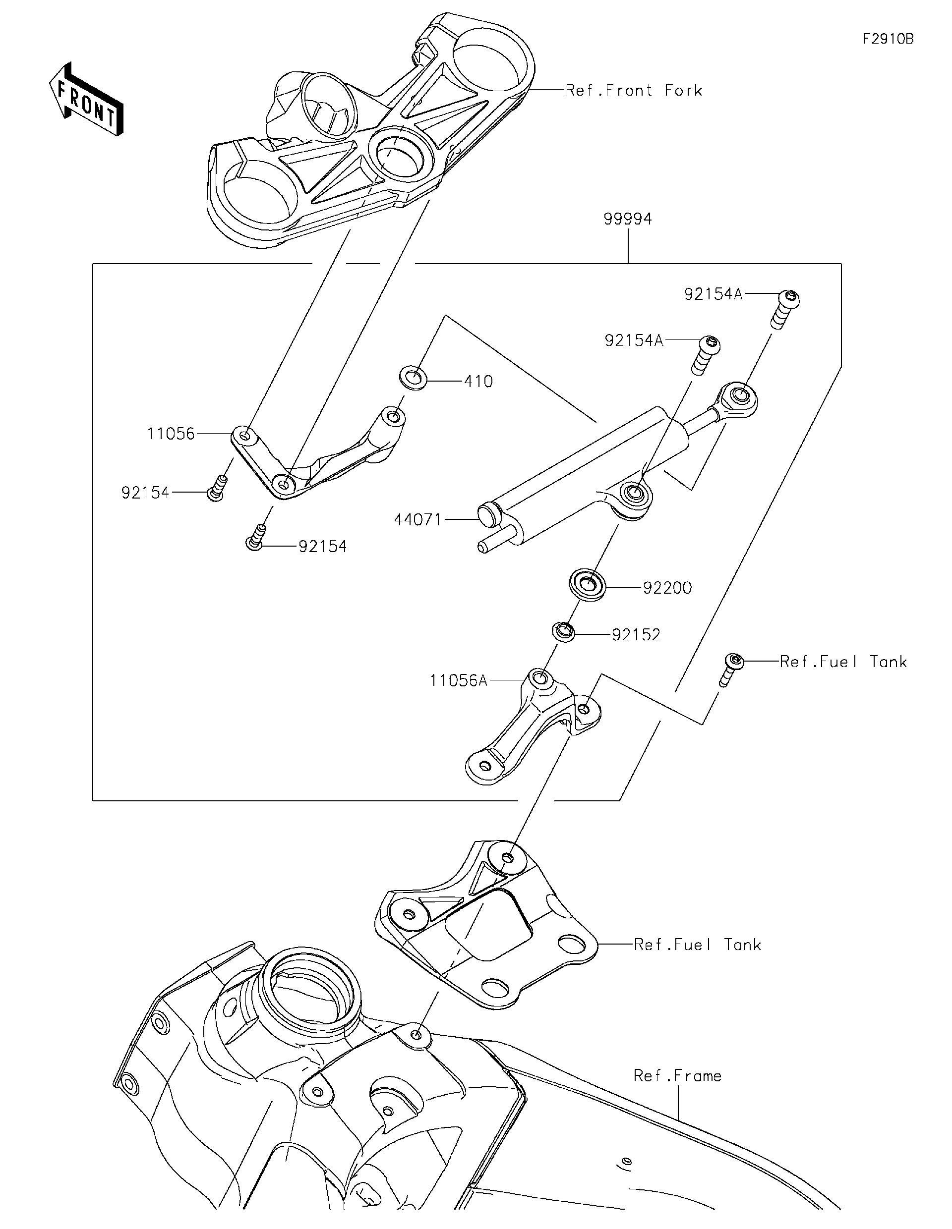 2026 Kawasaki NINJA® ZX™-6R ABS (ZX636JTFAL) Accessory(Steering