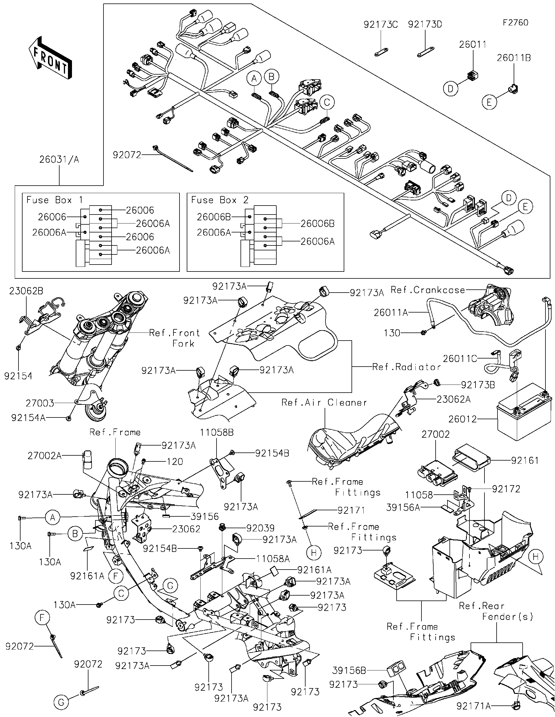 2026 Kawasaki Motorcycles Parts-Finder Diagrams | Texas Motor