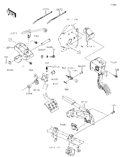 Brake Pedal/Throttle Lever