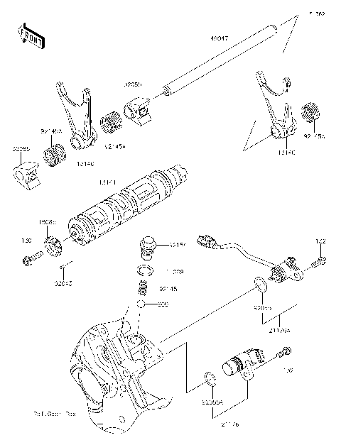 Gear Change Drum/Shift Fork(s)