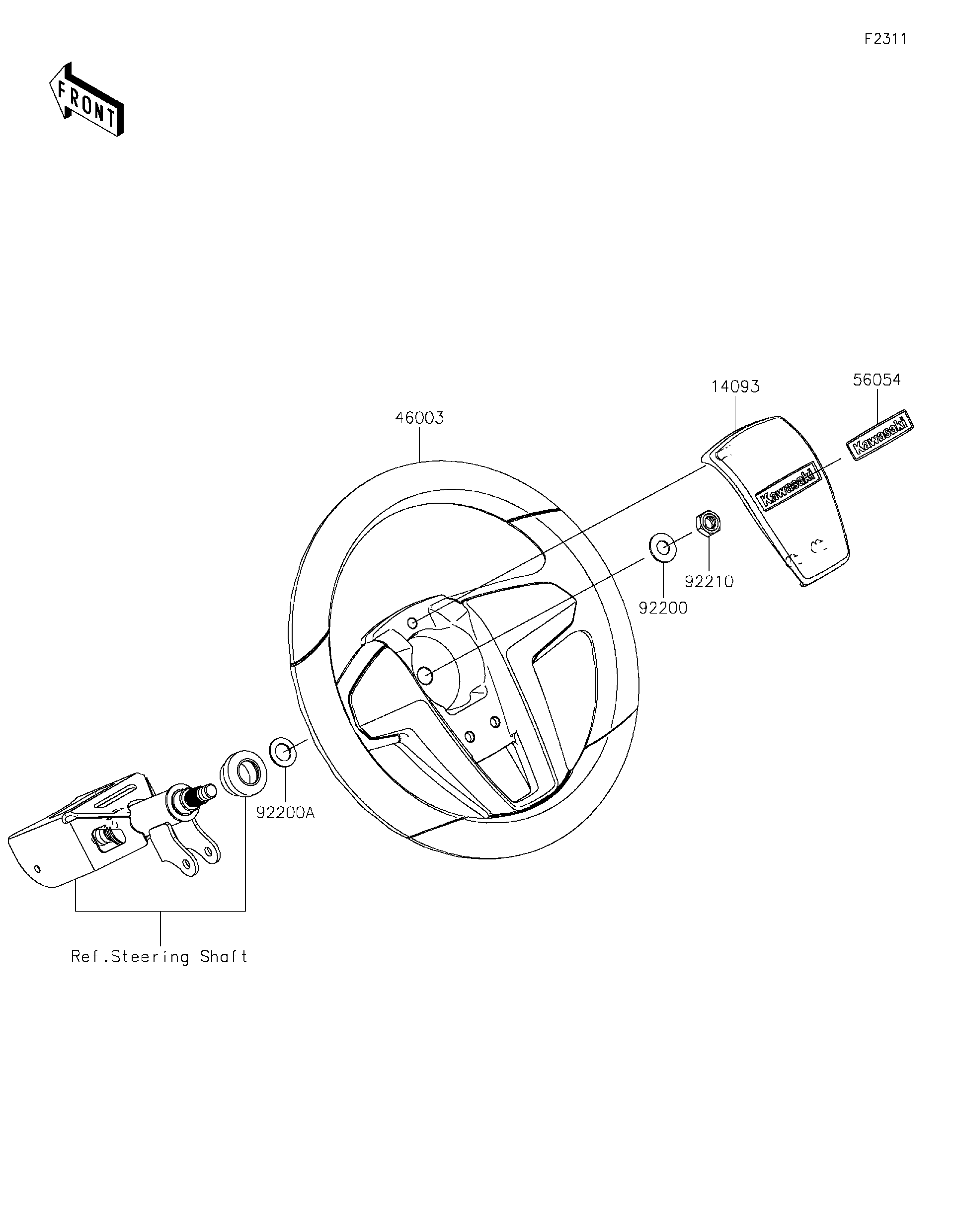 2027 Kawasaki MULE PRO-FX 1000 HD Edition (KAF1000LVFNN) Steering