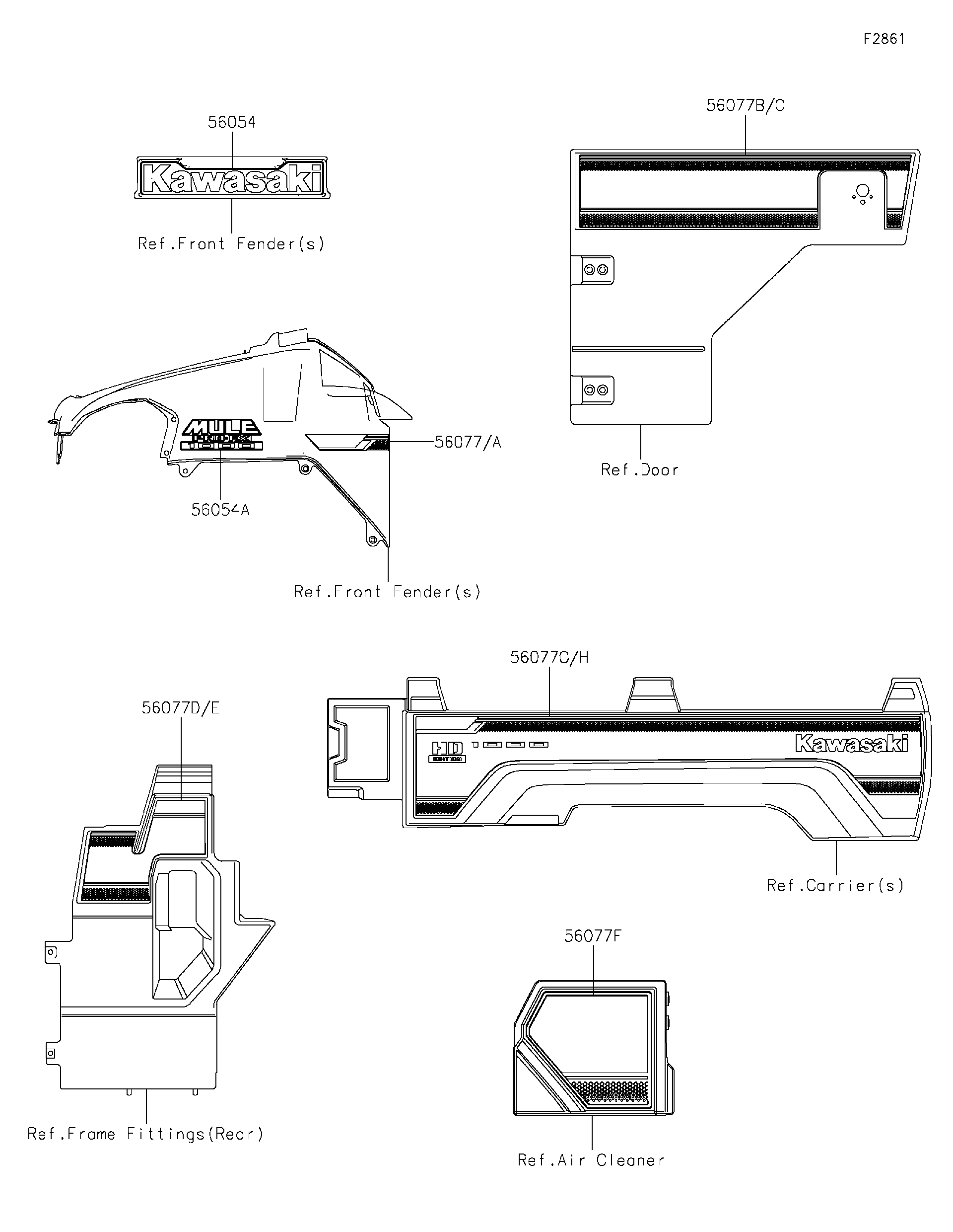2027 Kawasaki Utility Vehicles Parts-Finder Diagrams | Team