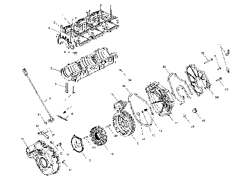 CRANKCASE - W035303CA/CB/IA/IB (4981068106B12)