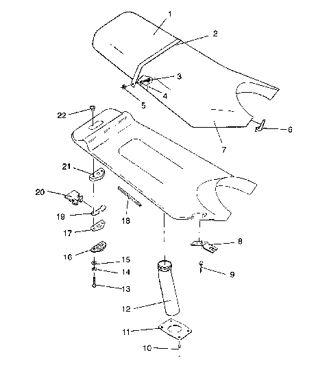 SEAT ASSEMBLY SL 750 B944070 (4927012701007A)