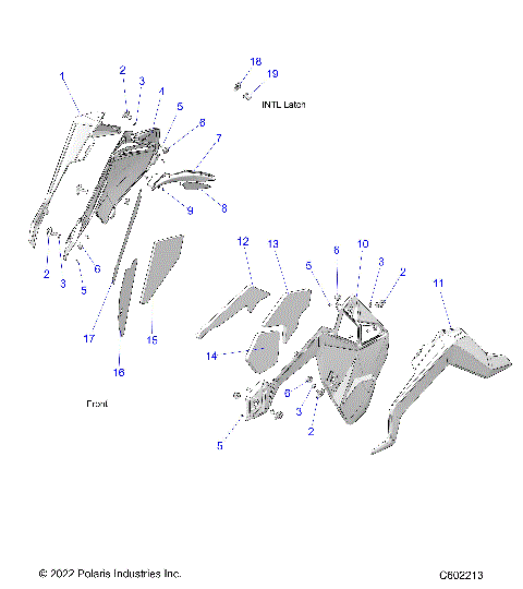 BODY, SIDE PANELS AND TRIM - S23TDV8MS/8ME (C602213)