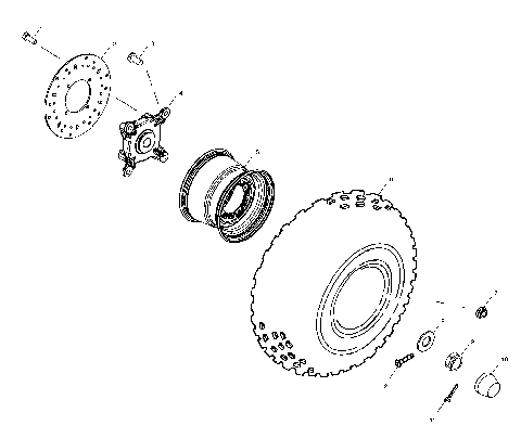 FRONT WHEEL - A10RF50AB (4970927092B10)