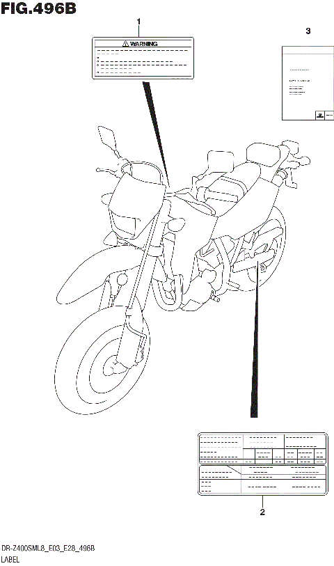 LABEL (DR-Z400SML8 E28)