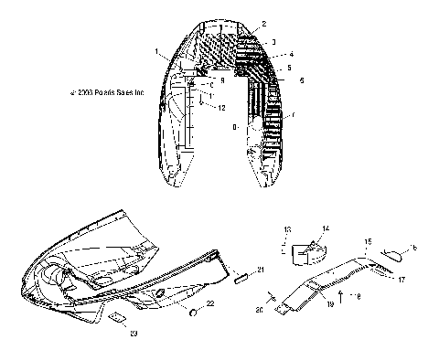 NOSEPAN/FOIL - S07NT5BS/BSA/BE/BEA (49SNOWNOSEPANFOILTRAILTRG)