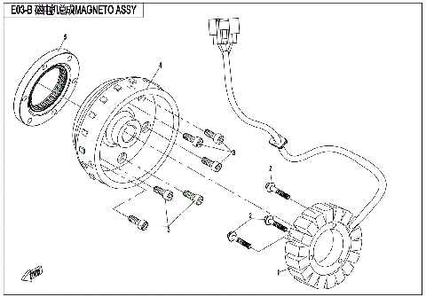 MAGNETO ASSY. (WITH EPS)