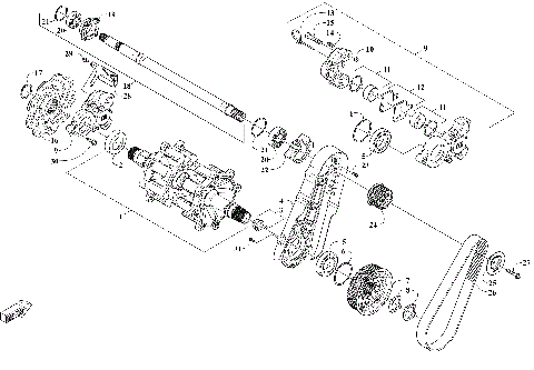 DRIVE TRAIN SHAFTS AND BRAKE ASSEMBLIES [110657]