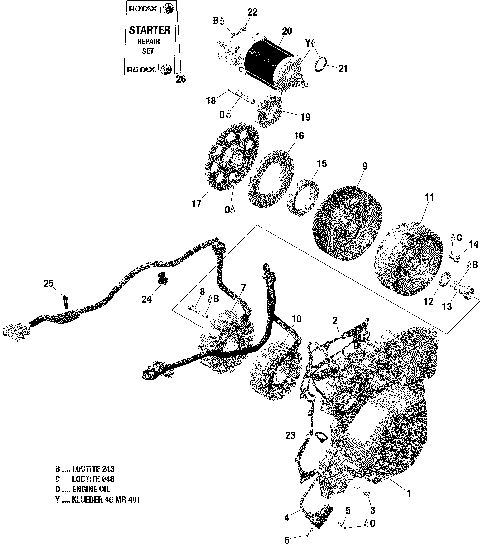 10- Electric - Magneto And Starter - 900 ACE