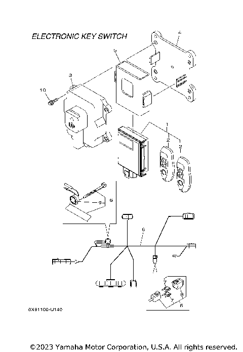 SWITCH PANEL 6 (EKS,KEY/REC)