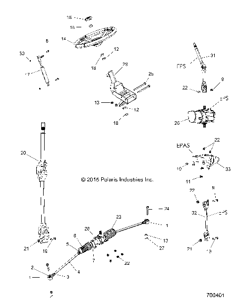 STEERING, STEERING ASM. - R16RT_87 ALL OPTIONS (700401)
