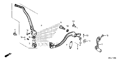PEDAL@KICK STARTER ARM