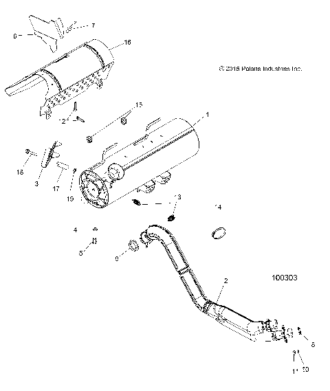 ENGINE, EXHAUST - A16SXN85A3 [100303]
