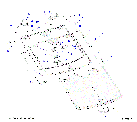 BODY, WINDSHIELD, TIP-OUT AND FOAM - R25RSV99AC (S2638242)