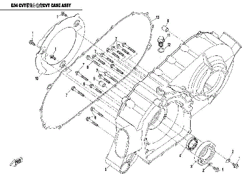 CVT CASE ASSY