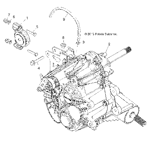 DRIVE TRAIN, MAIN GEARCASE MOUNTING - R14WH88A/9EA ALL OPTIONS (49RGRGEARCASEMTG14CREW)