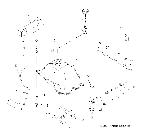 BODY, FUEL TANK ASM. - A09BG50FA (49ATVFUEL08SCRAM)