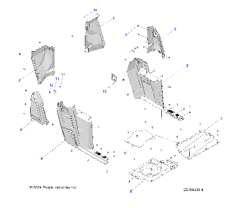BODY, REAR FLOOR and ROCKERS - R22M4U57B5 (C730161)