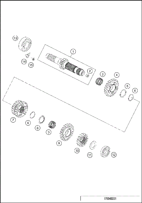 TRANSMISSION I - MAIN SHAFT