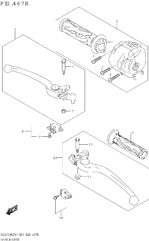 HANDLE LEVER (DL1050RR)
