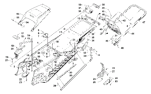 TUNNEL, REAR BUMPER, AND SNOWFLAP ASSEMBLY [106323]