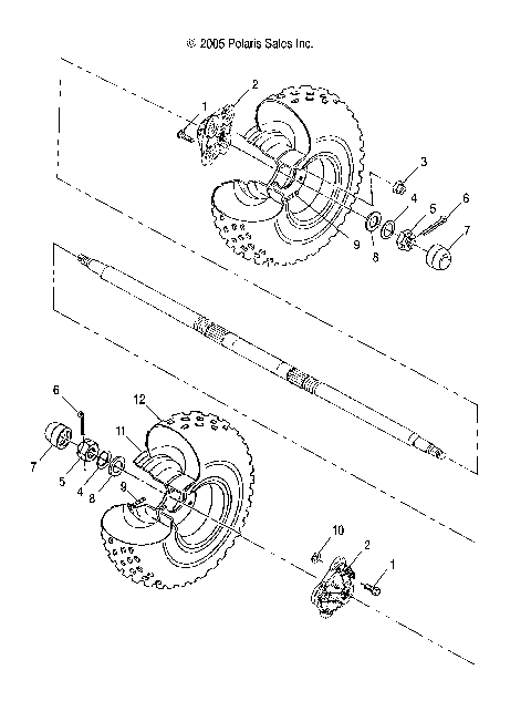WHEEL, REAR - A07BG50AA/FA (4999201549920154C02)