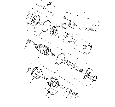 STARTING MOTOR - W025101C/W025101D/W025101I (4971387138C09)