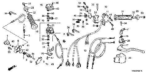 HANDLE LEVER@SWITCH@CABLE